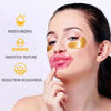 Picture of 30 Pairs Lip Masks & Eye Masks, 24K Gold Gel Crystal Collagen Eye Pads, Moisturizing Lip Mask Crystal Lip Pads, Under Eye Patches for Puffy Eyes, Dark Circles, Eye Bags, Wrinkles and Fine Lines