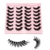 Picture of Cat Eye Lashes Yasnai False Eyelashes Volume Thick Lashes 16mm Wispy Cat Eye Fake Lashes Natural Eyelashes 14 Pairs Pack