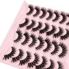 Picture of Cat Eye Lashes Yasnai False Eyelashes Volume Thick Lashes 16mm Wispy Cat Eye Fake Lashes Natural Eyelashes 14 Pairs Pack