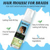 Picture of 8 fl oz Braid Foam Control Mousse Braiding Mousse for Braids Twist, Locs, No Flake Extra Hold High Shine Style & Moisturizes, Hair Mousse for Braids Nourishes, Lightweight, Smooth, No Greasy Tea Tree