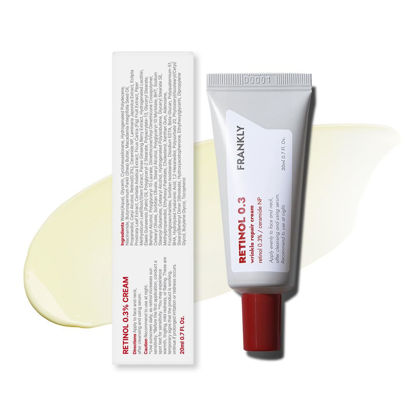 Picture of Frankly Retinol 0.3 Cream - Intensive Retinol | Fine Lines & Wrinkles Care, Acne Care, Skin Lifting & Restoration, Anti-Aging | Ceramides & Natural Ginseng | Night Cream | Korean Skincare |0.7 fl. Oz.