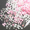 Picture of 600Pcs Bow Nail Charms and Flatback Pearls,White Pink Bowknot 3D Cute Nail Charms Acrylic Flower for Nail Supplies Design,White Half Pearls for Nail Decoration DIY Crafts Y2K Nail Art Accessories