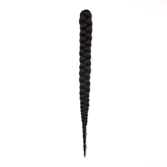 Picture of Dosso Beauty Single Pack Hypoallergenic Pre-Stretched Braiding Hair (32", 2), Itch-Free, Fast Drying, Light-weighted, Hot Water Set, Soft Textured Straight