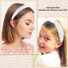 Picture of AHONEY 7 Pack White Headbands for Women Girls Headband Non Slip Hairbands Cute Hair Accessories Multi-style Headband Pack Wedding Head Band (White)