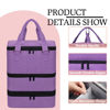 Picture of FCQQYWZ Large Nail Polish Organizer Case Hold 84+ Bottles Nail Polish & Nail Lamp, 3 Layers Nail Organizers and Storage for Nail Tech with Divider, Travel Carrying Case for Nail Polish Kit Set(Purple)
