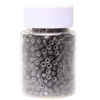 Picture of NIACONN 1000pcs Microlink Beads 4mm Silicone Lined Hair Tinsel Beads Micro Link Rings for Hair Extension - dark Brown