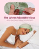 Picture of HFRHTGY Adjustable Silk Satin Hair Bonnet for Sleeping, Double Layer Hair Wrap Sleep Cap Turban for Women Men, Curly Straight Hair Long Large Braid Unisex (Royal Green)