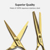 Picture of Hair Cutting Scissors Thinning Shears Kit ULG Professional Barber Hairdressing Texturizing Salon Razor Edge Scissor Japanese Stainless Steel 6.5 inch Gold