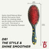 Picture of Denman Style & Shine Smoother Hairbrush (Medium) with Soft Nylon Quill Boar Bristles - For Smoothing, Detangling, Straightening - (Wildcat) D81M
