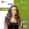 Picture of HERBBY Hair Color Shampoo for Gray Hair Coverage&Color Transform with 9 Herbal Extracts -Long Lasting (6-8 Weeks), Shiny,Evenly Colored,Instant Hair Dye Shampoo&Conditioner, 500 Ml (LIGHT BROWN COLOR)