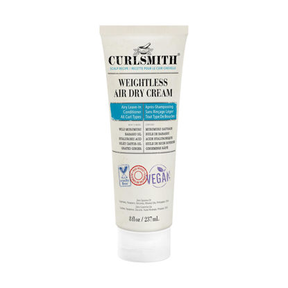 Picture of CURLSMITH - Weightless Air Dry Cream - Vegan Leave-In Conditioner for Any Hair Type, Smooths Hair (8 fl oz)