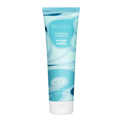 Picture of Pacifica Hair Conditioner - Coconut Vanilla Moisturizing Hair Care Treatment -Deep Conditioning, Soft & Smooth Hair for Dry and Damaged Hair, Clean Hair Care, Vegan, 8 fl oz (1 Count)