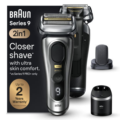 Picture of Braun Series 9 PRO+ Electric Razor for Men, 5 Pro Shaving Elements and Shave-Preparing ProComfort Head for Closeness & Skin Comfort, 6in1 SmartCare Center, Wet or Dry Use, Charging Stand, 9597cc