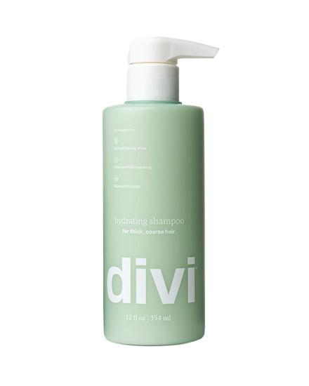 Picture of divi Moisturizing Shampoo for Women and Men - Gently Cleanses and Removes Scalp Buildup - Hydrates, Strengthens, and Nourishes Hair - Vegan, Cruelty-Free, Paraben-Free, 12 Fl Oz