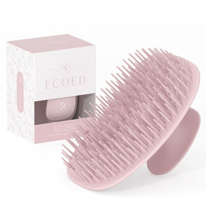Picture of ecoed Scalp Massager Shampoo Brush,Scalp Scrubber for Dandruff Removal, Scalp Care Hair Brush Wet & Dry detangler for Men and Women.