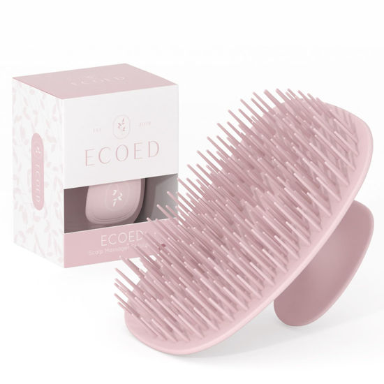 Picture of ecoed Scalp Massager Shampoo Brush,Scalp Scrubber for Dandruff Removal, Scalp Care Hair Brush Wet & Dry detangler for Men and Women.