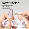 Picture of MAYCHAO 15ML Cat Eye Gel Nail Polish 1Pc Purple Gel Polish with Magnet Soak off Holographic Magnetic Nail Polish for Nail Art Manicure Salon DIY at Home, 0.5 OZ