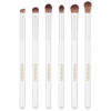Picture of Eye Makeup Brush Set, 6 Pcs Professional Blending Eyeshadow Makeup Brushes for Concealer Eyebrows Eyeliner, Soft Hairs & Wood Handle… (white 6pcs)