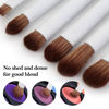 Picture of Eye Makeup Brush Set, 6 Pcs Professional Blending Eyeshadow Makeup Brushes for Concealer Eyebrows Eyeliner, Soft Hairs & Wood Handle… (white 6pcs)