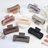 Picture of CHANDAT 4.1 Inch Large Hair Clips 8 Pcs Square Claw Clips for Thick Hair Big Hair Claw Clips Acrylic Banana Jaw Clips Hair Accessories for Women and Girls -Regular