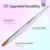 Picture of SAVILAND Kolinsky Acrylic Nail Brush: Size 8 Professional Nail Art Brush for Acrylic Application Kolinsky Acrylic Brush for Nails Extension, Kolinksy Nail Tools for Women Home Salon Use Aurora Handle