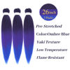 Picture of Gozill Purple Blue Braiding Hair Pre stretched Box Braid Kanekalon Braiding Hair Prestretched Human Hair 26Inch