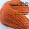 Picture of Gozill Ginger Orange Braiding Hair Pre Stretched Kanekalon Braiding Hair Extension 26 Inch 6 Packs Colored Synthetic Fake Hair for Braiding