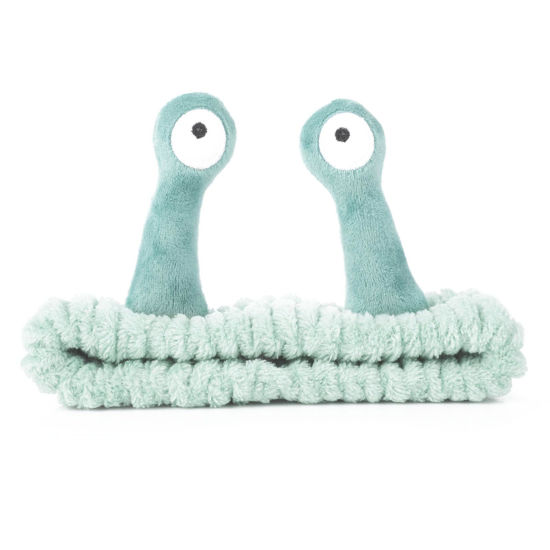 Picture of Face Wash Headband, Palm and Snail Spa Hair Bands Makeup Headbands Women Cartoon Cute Coral Fleece Elastic Headband Creative Hair Accessories for Washing Face Shower Sports Beauty Skincare