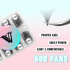 Picture of VAVALASH 600 Fans Premade Fans Eyelash Extensions 5D 6D 7D 8D 10D 12D 14D 16D 24D Premade Lash Fans 8-15mm Mixed Length Promade Loose Fans Thin Base Premade Volume Lash Extension(10D-0.05-D-8-15mm)