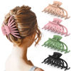 Picture of Hair Clips for Women - OPAUL Matte Nonslip Large Hair Claw Clips for Thick and Thin Hair, 4.7 Inch Strong Hold Big Hair Clips Fashion Hair Styling Accessories Christmas Gifts for Women Girls