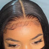 Picture of BEEOS 6x6 SKINLIKE Real HD Lace Closure Only, 0.10mm Ultra-thin Undetectable Swiss Lace Pre Plucked Natural Hairline with Baby Hair Straight Full Cuticle Aligned Virgin Human Hair Closure 18 Inch