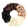 Picture of 16 Pcs Satin Hair Ties and Holders for Women - Big Scrunchies for Thick, Curly Hair, Ponytail Holders, Cute Pony Tails, No Crease or Damage