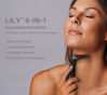 Picture of VRAIKO Lily Neck Face Massager, Face Sculpting Tool, Skin Rejuvenation Device with Thermal, Triple Action LED and Vibration, for Anti-Aging, Lifting and Tightening Sagging Skin (Frosted Black)