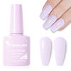 Picture of VENALISA Purple Gel Nail Polish, 1 Pcs Light Purple Lavender Pastel Gel Polish Soak Off UV Gel DIY at Home Manicure Salon Nail Art For Girls Women