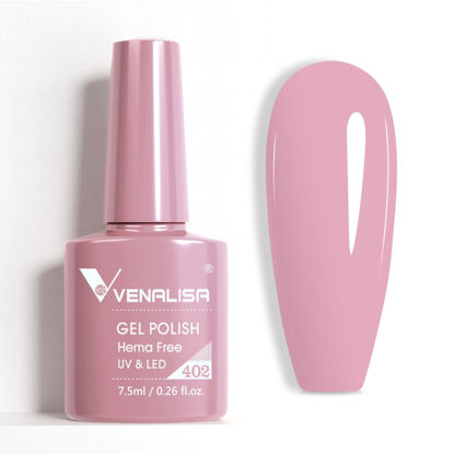 Picture of VENALISA Pink Gel Nail Polish 1 Pcs Nude Pink Color Gel Polish Soak Off UV Gel DIY at Home Manicure Salon Nail Art For Girls Women