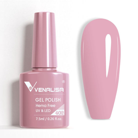 Picture of VENALISA Pink Gel Nail Polish 1 Pcs Nude Pink Color Gel Polish Soak Off UV Gel DIY at Home Manicure Salon Nail Art For Girls Women