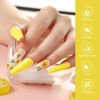 Picture of VENALISA Yellow Gel Nail Polish 1 Pcs Bright Yellow Color Gel Polish Soak Off UV Gel DIY at Home Manicure Salon Nail Art For Girls Women