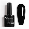 Picture of VENALISA Black Gel Nail Polish 1 Pcs Pure Black Color Gel Polish Soak Off UV Gel DIY at Home Manicure Salon Nail Art For Girls Women