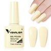 Picture of VENALISA Yellow Gel Nail Polish 1 Pcs Pastel Yellow Color Gel Polish Soak Off UV Gel DIY at Home Manicure Salon Nail Art For Girls Women