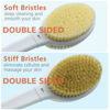 Picture of Shower Brush with Soft and Stiff Bristles,17.5" Long Handle Dual-Sided Back Scrubber Bath Brush Body Exfoliator for Wet or Dry Brushing (Long Handle)