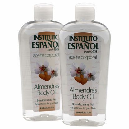 Picture of Instituto Español Almond Body Oil, Smoothness for your Skin, 2-Pack Of 8.5 FL Oz each, 2 Bottles