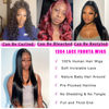 Picture of Straight Lace Front Wigs Human Hair 13x4 HD Transparent Lace Front Human Hair Wigs for Black Women Glueless Brazilian Virgin Hair Lace Frontal Wig 180% Density Pre Plucked with Baby Hair Hairline
