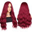 Picture of BATISI Burgundy Wig 26 Inches Wigs for Women Synthetic Wig Long Cosplay Wig Wavy Hair Replacement Wigs for Party Heat Resistant Middle Part