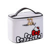 Picture of AmBealla Make up Bag Travel Cosmetic Bags Brush Holder Zipper Pouch Case Organizer Cute Organizer Suitable for Purse for Women (03 Fashionable White)