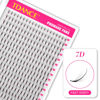 Picture of TDANCE Premade Fans Eyelash Extensions Premade Wispy Lash Extensions Middle Stem Heat Bonded Wispy Premade Fans Volume Lash Extensions(320-WISPY-7D-0.07-C-8-15)