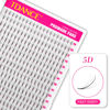 Picture of TDANCE Premade Fans Eyelash Extensions Premade Wispy Lash Extensions Middle Stem Heat Bonded Wispy Premade Fans Volume Lash Extensions(320-WISPY-5D-0.07-C-8-15)