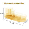 Picture of Makeup Organizer Countertop Rotating Makeup Organizer for Vanity Large Capacity Cosmetic Display Case with Makeup Brush Holder Cosmetic Organizer Countertop（Amber