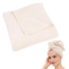 Picture of Laojbaba Microfiber Hair Towel Quick Dry Hair Towel Hair Drying Towels Suitable for All Kinds of Hair Ultra Absorbent Long and Thick Hair 20X40inch White (1pcs)