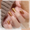 Picture of RARJSM Nude Glitter Gel Nail Polish Bronze Golden Rainbow Glitter Chunky Iridescent Sparkle Shimmer Diamond Transparent Gel Polish Single Bottle Soak off UV LED Cured for Home Salon Manicure