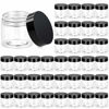 Picture of 36 Pack 2 OZ Plastic Jars Round Clear Cosmetic Container Jars with Lids, Eternal Moment Plastic Slime Jars for Lotion, Cream, Ointments, Makeup, Eye shadow, Rhinestone, Samples, Pot, Travel Storage